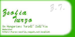 zsofia turzo business card